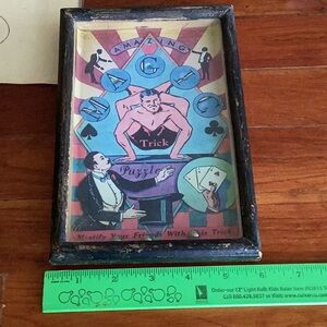 Vintage  MAGIC TRICK PUZZLE GAME with STEELY BALLS EVPLV